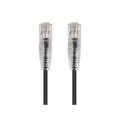 Slimrun Slimrun 1 ft. Cat 6 28 AWG UTP Ethernet Network Cable; Black 13513